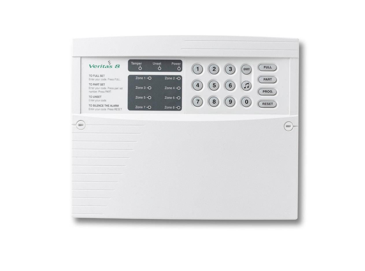 Texecom Veritas 8 Stand Alone Control Panel with On-board Keypad