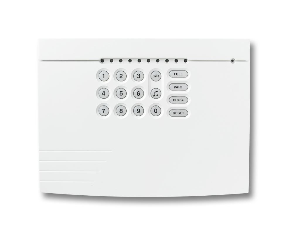 Texecom V8 Grade 1 Panel, 8 on board Zones. On board RKP. LED Display, Compact Casing