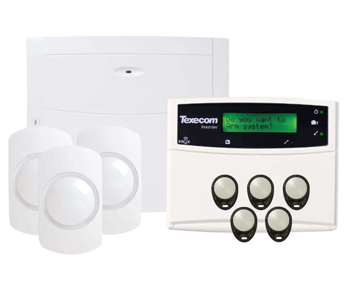 Texecom Premier Elite 24 Zone Alarme Kit Avec Clavier Pir Communicator KIT-1040