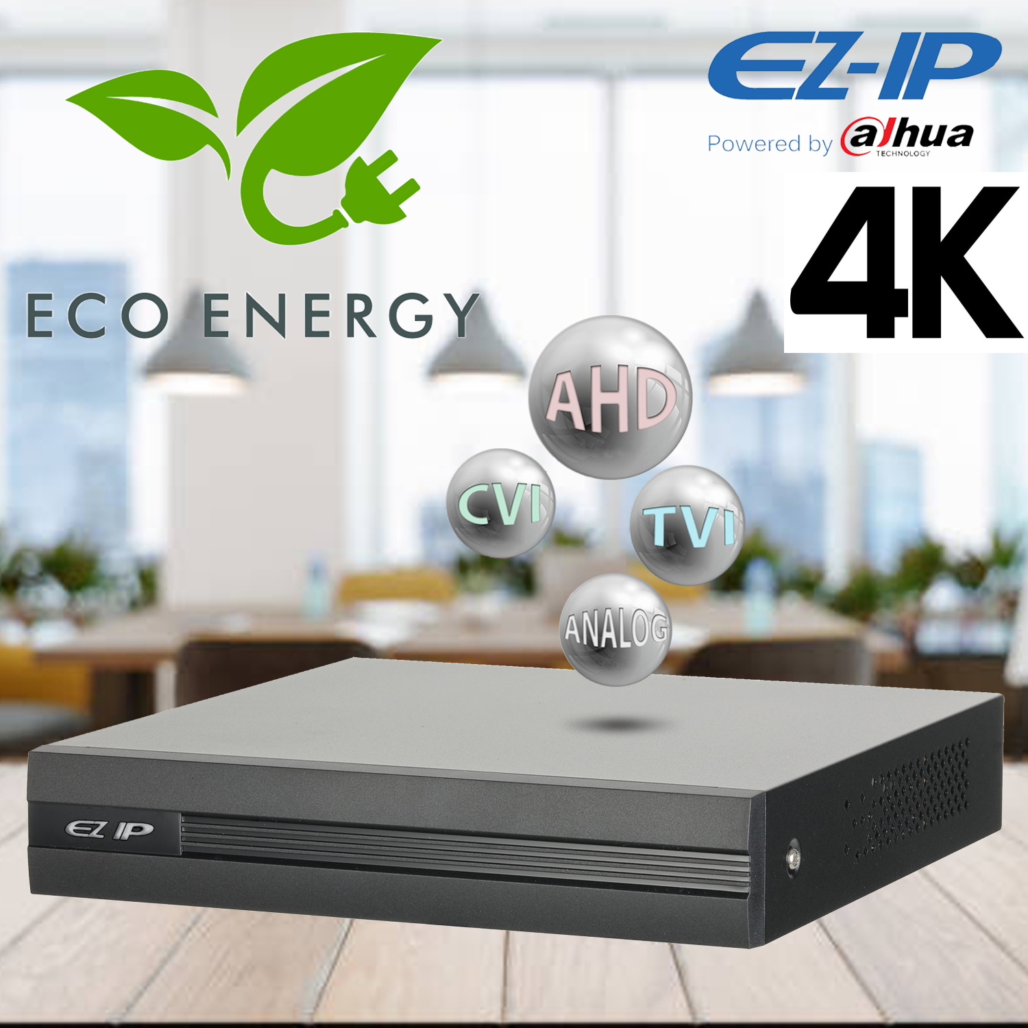 EZ-IP by Dahua 16 Channels XVR Hybrid 4K 8MP 4in1 HDCVI Digital Video Recorder