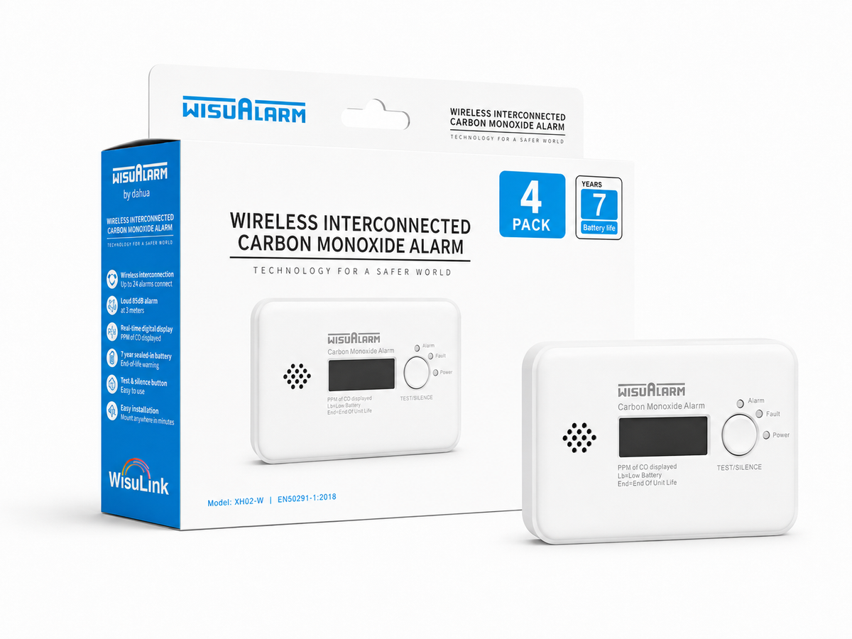 WisuAlarm Wireless Interconnected Carbon Monoxide Alarm