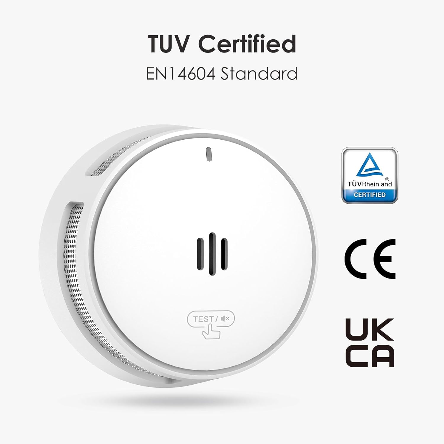 Wisualarm Wireless Interlinked Smoke Detector 10-Year Battery 85dB