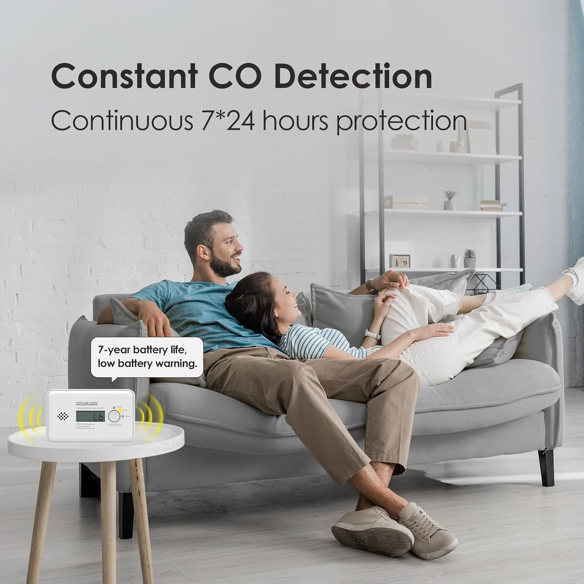 WisuAlarm Wireless Interconnected Carbon Monoxide Alarm