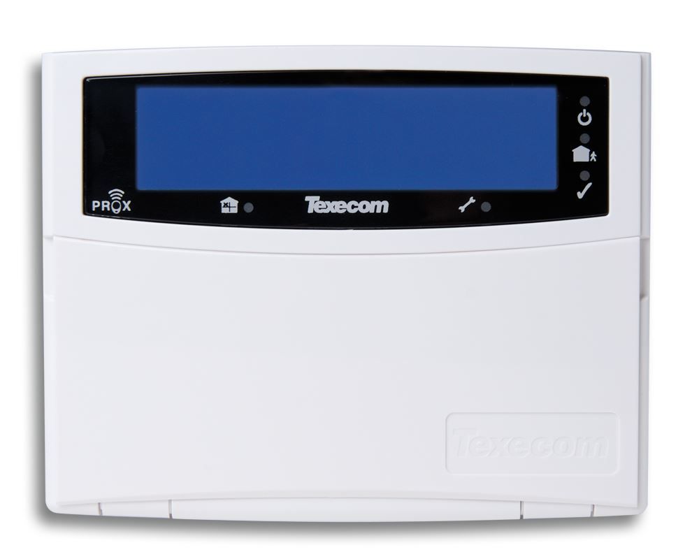 Texecom Premier Elite LCDLP Blue LCD Keypad with Built-in Proximity Reader