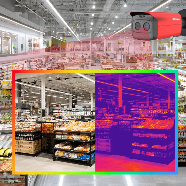 WisuAlarm Flame Detection Bullet Network Camera -Red