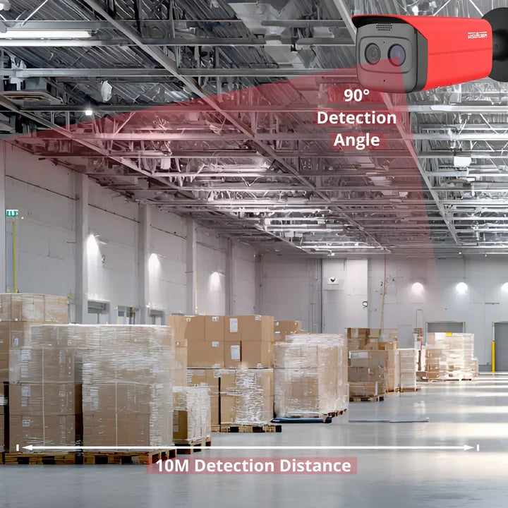 WisuAlarm Flame Detection Bullet Network Camera -Red