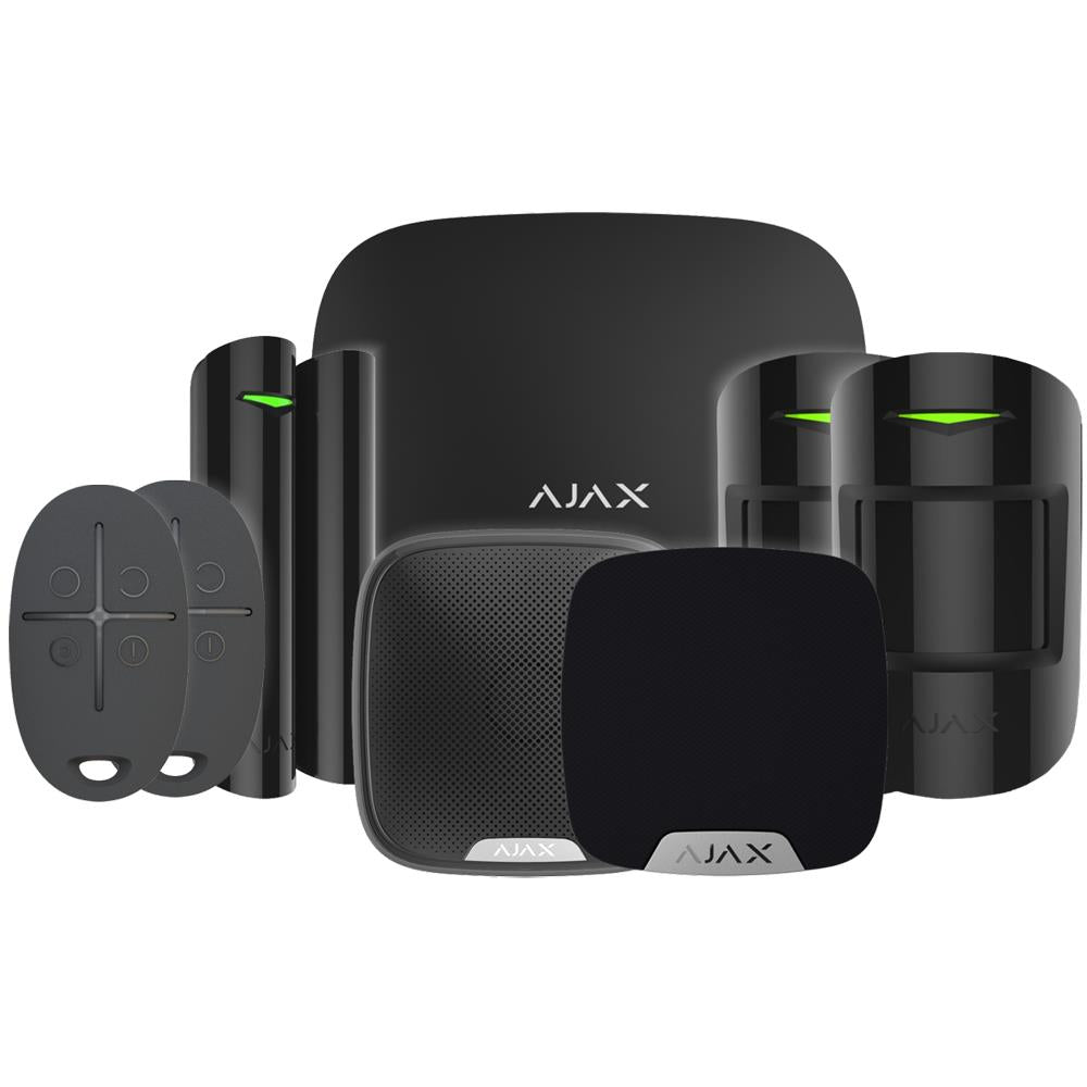 Ajax 16617.43.BL1 Hubkit1 Intruder Alarm Kit Grade 2 – Black